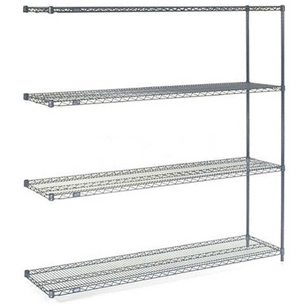 Nexel 5 Tier Wire Shelving Add-On Unit, 54W x 24D x 86H A24548N5 - main